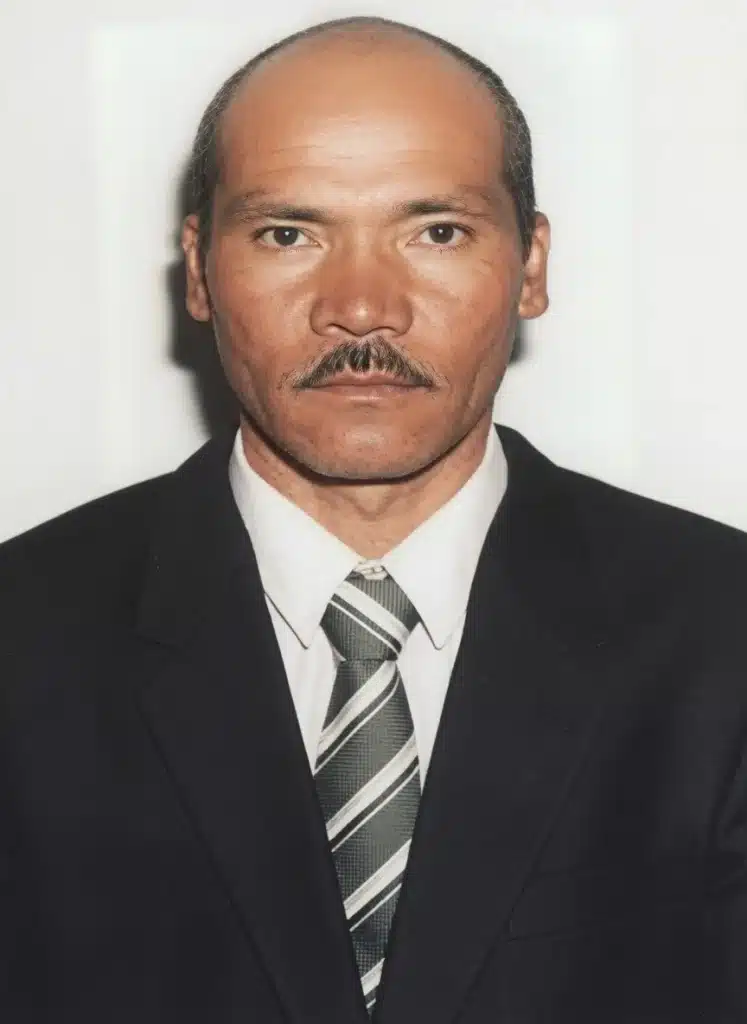 Picture of Green Boots showng the face of Dorje Morup in a passport photo