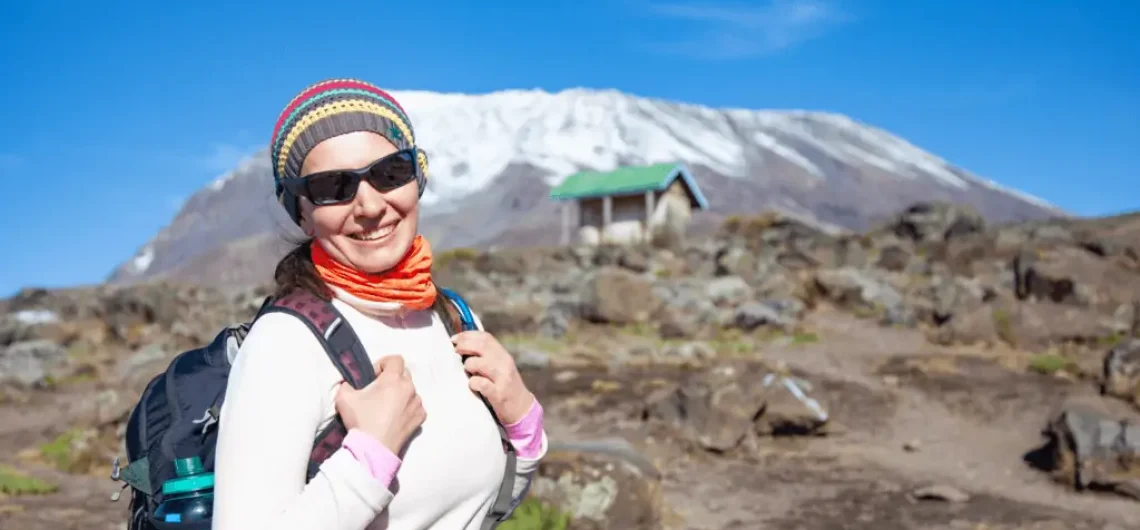 Solo female climber on Kilimanjaro