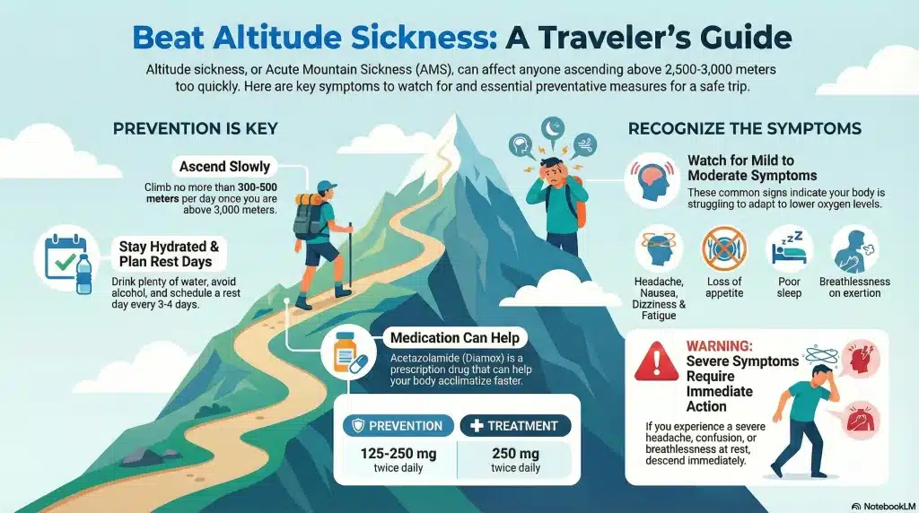 High altitude sickness symptoms on Kilimanjaro
