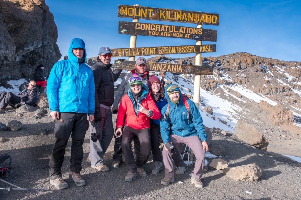 Sign post at Stella Point summit