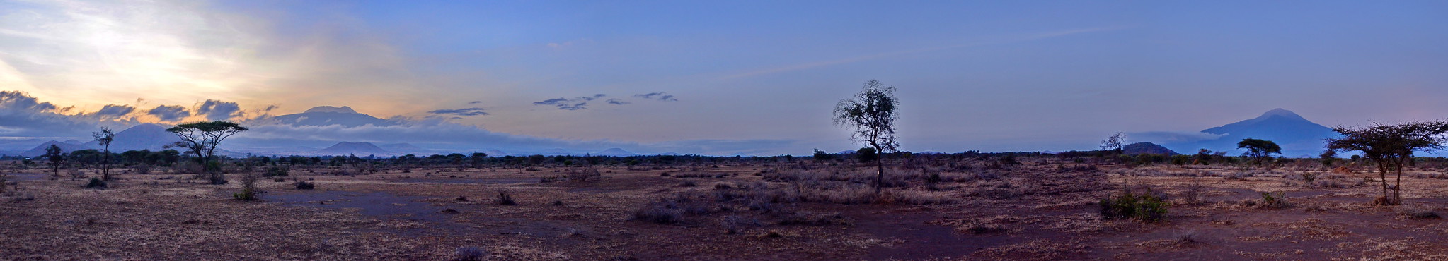 Mount Meru and Mount Kilimanjaro view