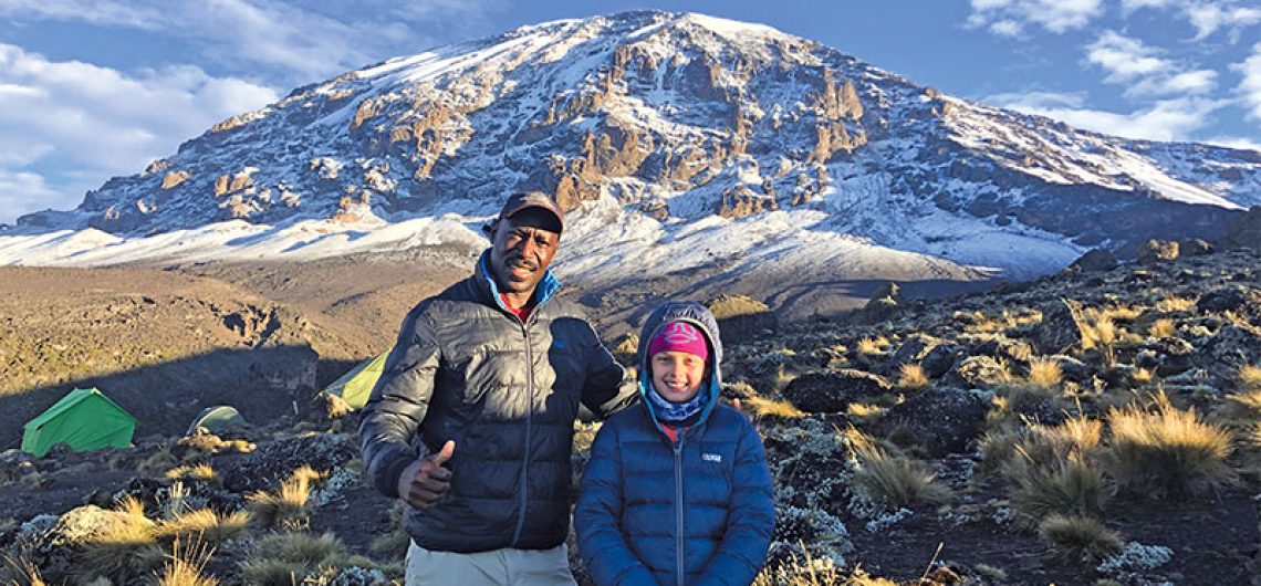 children climbing kilimanjaro