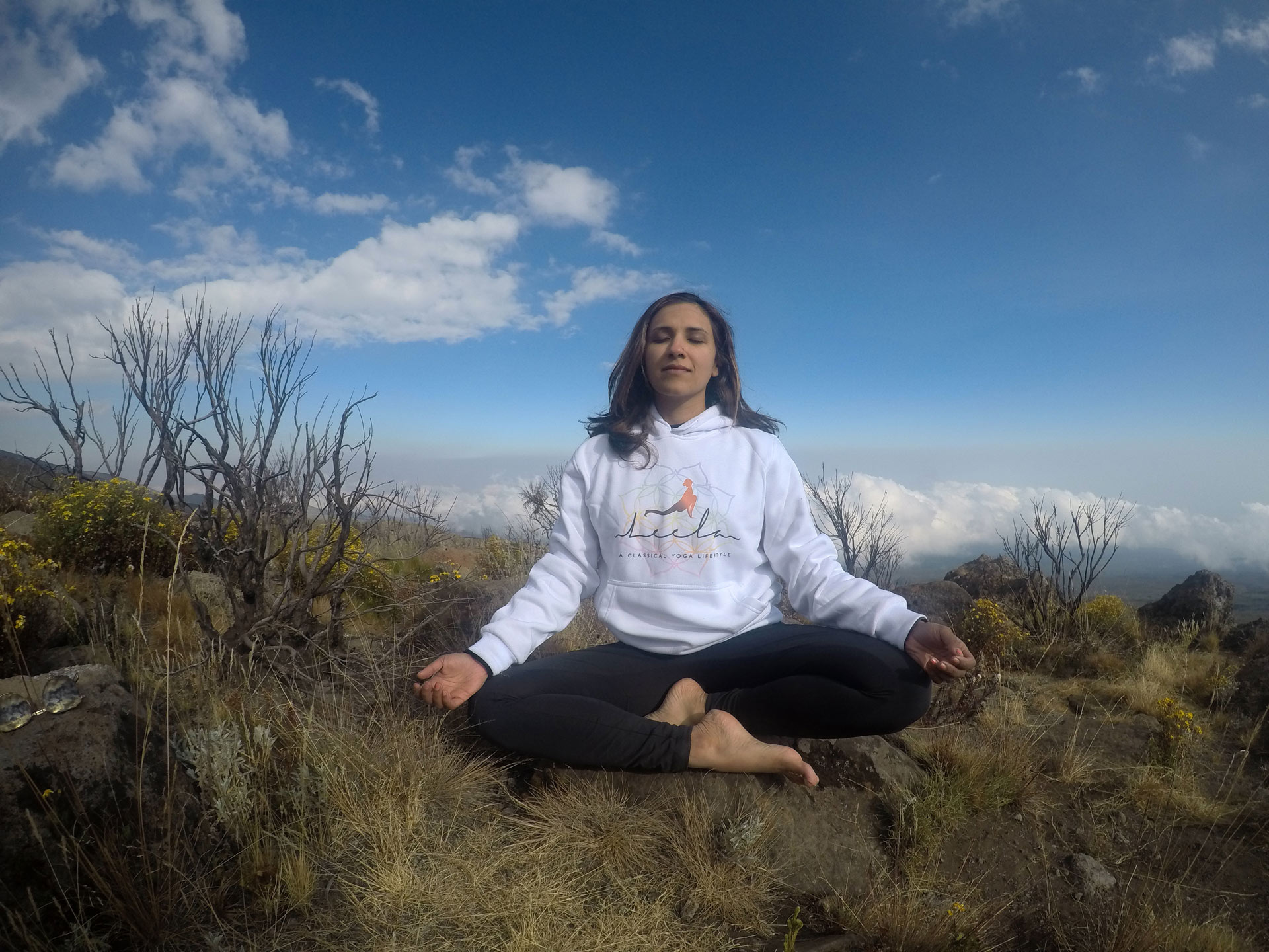 meditating in Africa