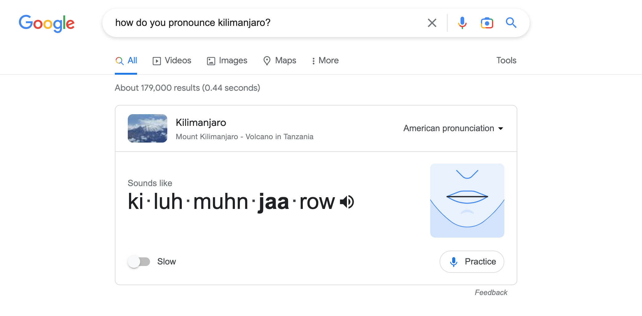 Pronouncing Kilimanjaro