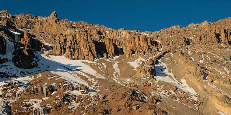 Western Breach formation on Kilimanjaro