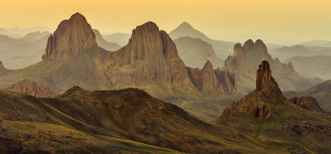 Ahaggar Mountains in North Africa