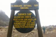 Barranco camp mount Kilimanjaro