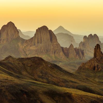Exploring the Hoggar or Ahaggar Mountains in Algeria