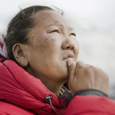 Lhakpa Sherpa,  the first Nepali woman to successfully climb and survive Everest.