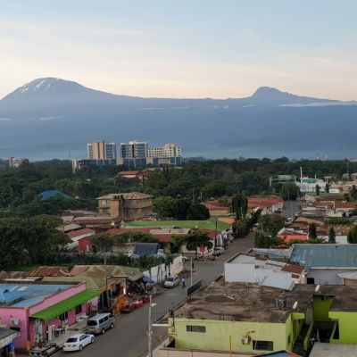 Where is Moshi Town located and what is the elevation of Moshi?
