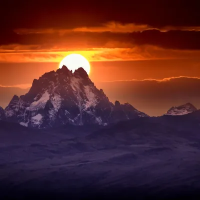 How was Mount Kenya formed?