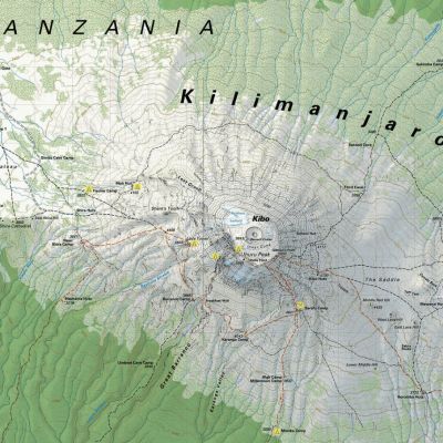 Mount Kilimanjaro Map, Google, Satellite, 3D and all Kilimanjaro route maps