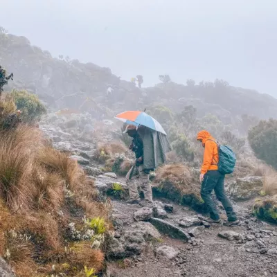 Climbing Kilimanjaro in the raining months of April, May, June, November and mid March – The wet season