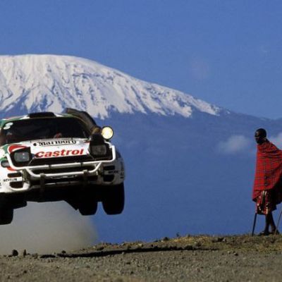 Snow-capped Kilimanjaro, flying safari rally car and amazed Maasai in Kenya, the story of the legendary WRC photo