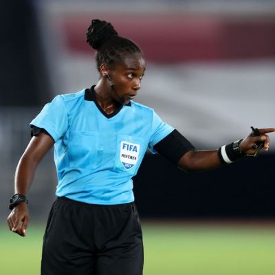Salima Mukansanga, who officiated the world’s highest-altitude football match on Mount Kilimanjaro becomes first woman to referee a World Cup and AFCON game