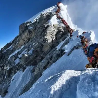 274 Climbers Reach the Summit of Everest in a Single Day from Nepal is a New Record.
