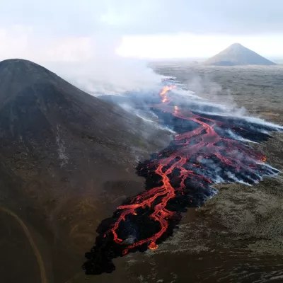 Volcano erupts near Iceland’s capital, Reykjavik. Thrice in a row for two consecutive years