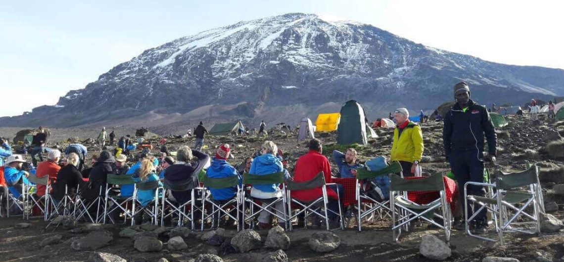 Breakfast on Kilimanjaro