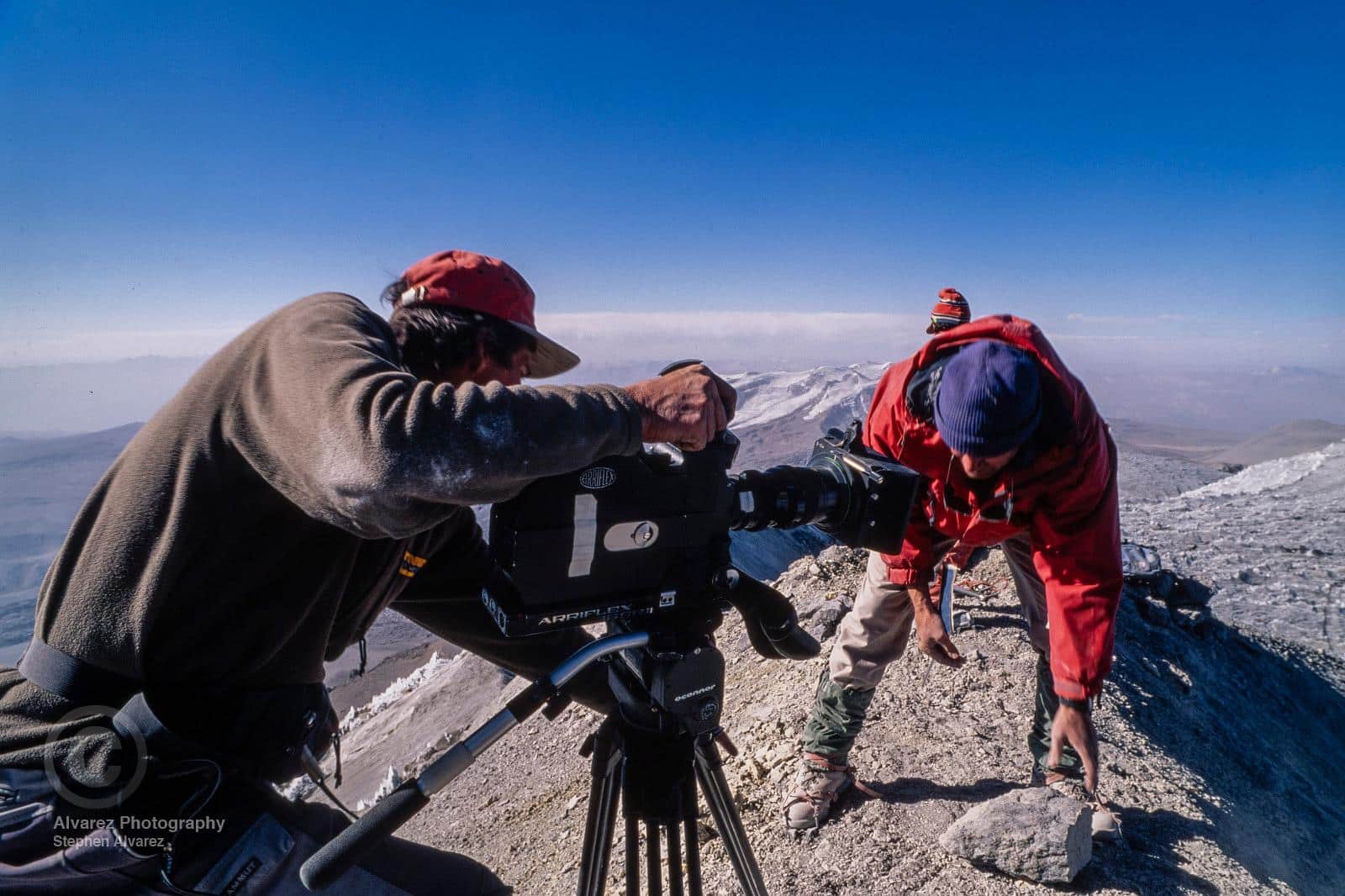 David Breashears filming