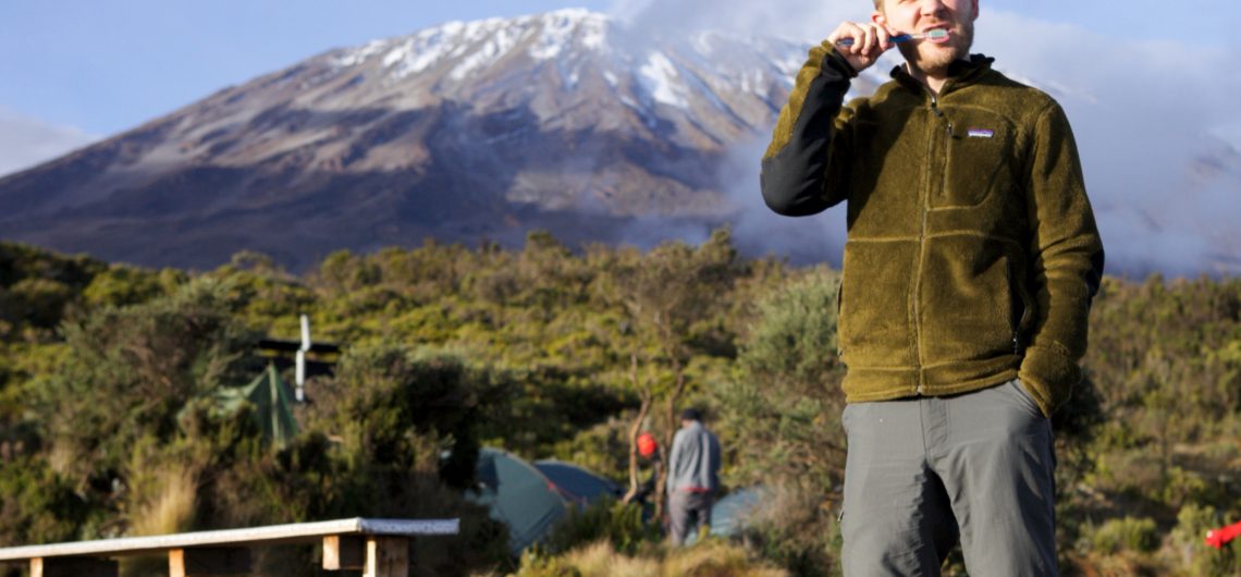 cleaning on Mount Kilimanjaro hygiene