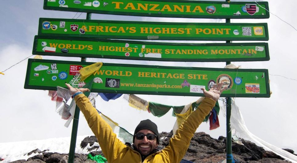 Disabled man climbs Kilimanjaro