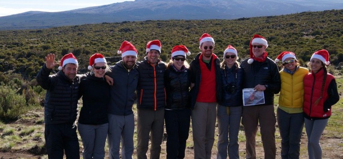 climbing Kilimanjaro during Christmas December