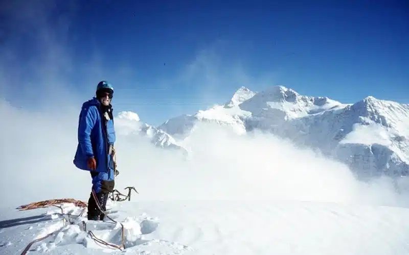 Doug Scott climbing Everest