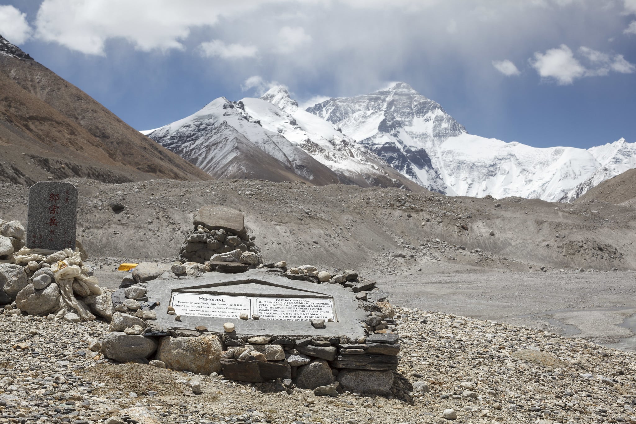 A memorial site for green boots, Tsewang Paljor Burial