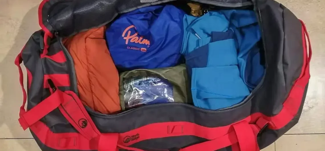 Packing a duffel bag