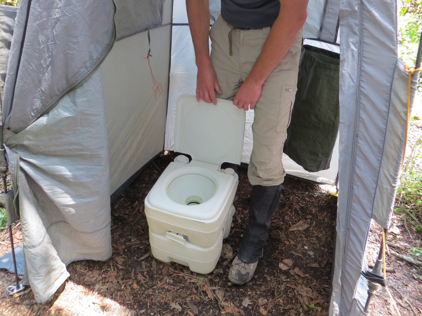 Inside the private toilets of Mount Kilimanjaro