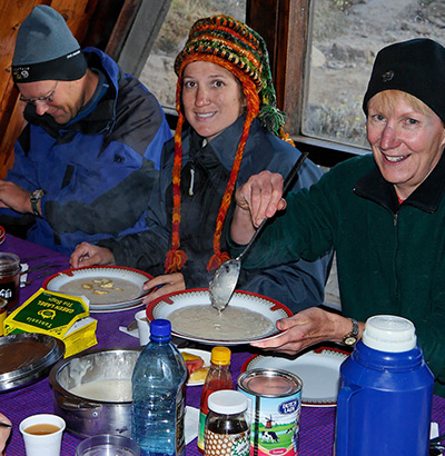 Marangu hut Dining Hall