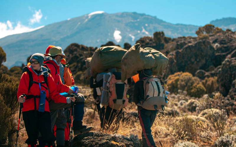 Mount Kilimanjaro porters
