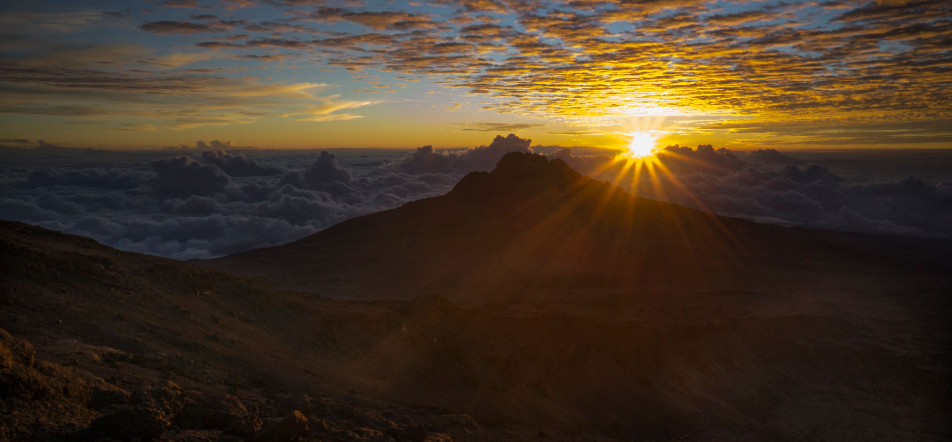 Sunrite on the Peak of Mount Kilimanjaro