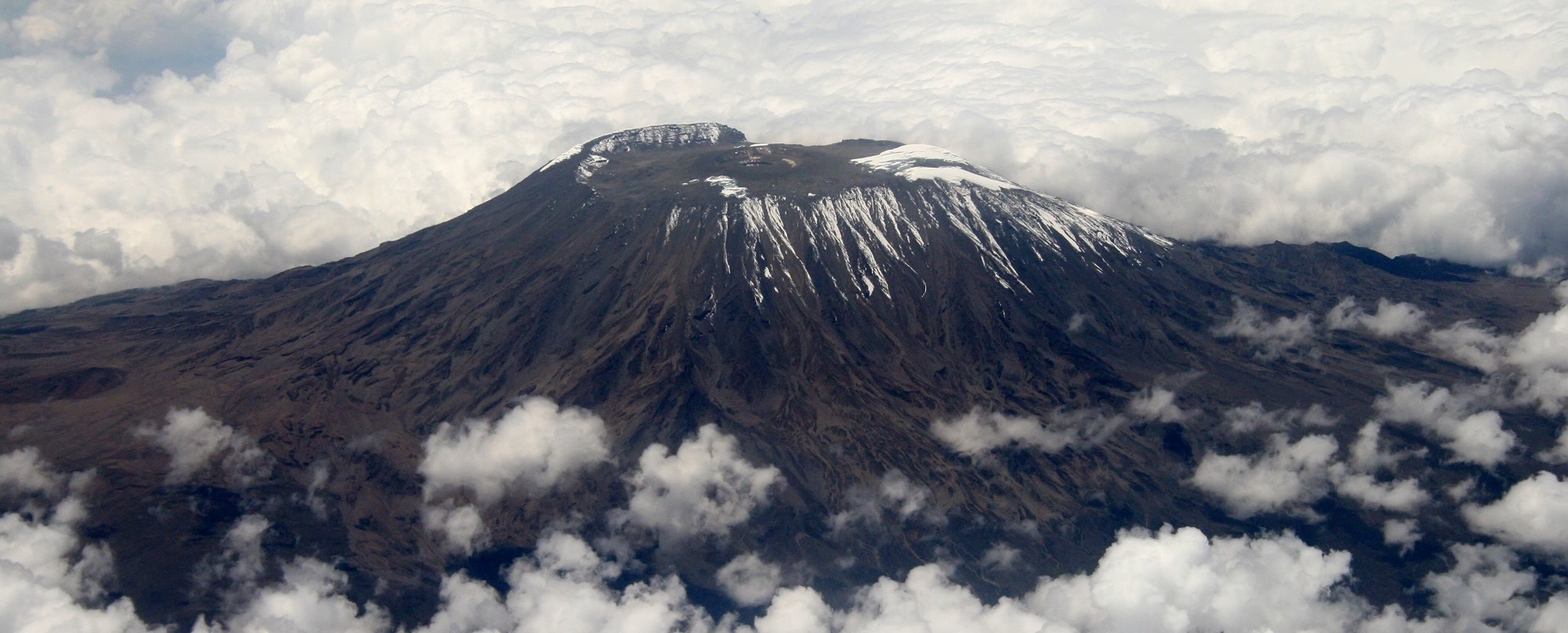 Aerial view of Mount Kilimanjaro