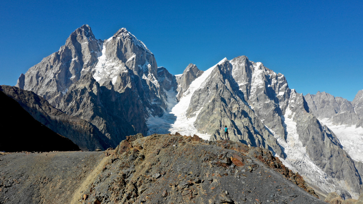 Ushba, 9th highest mountain in Europe