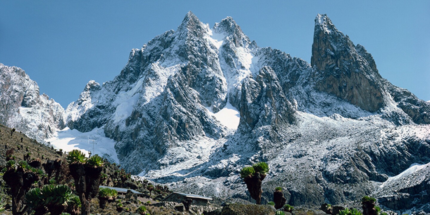 Mount Kenya, second highest mountain in Africa