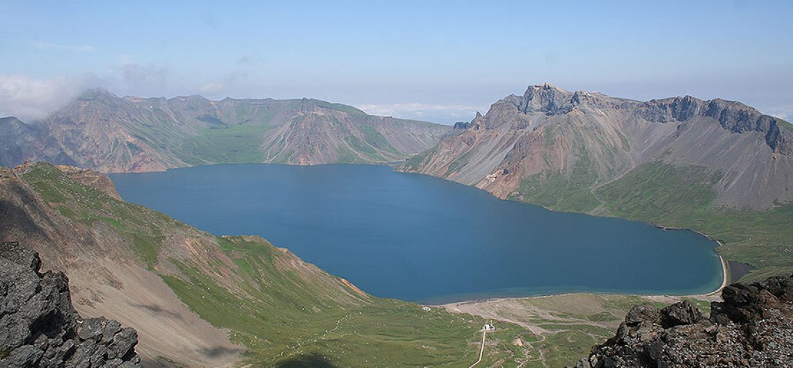 JMount Paektu, highest mountain in north Korea