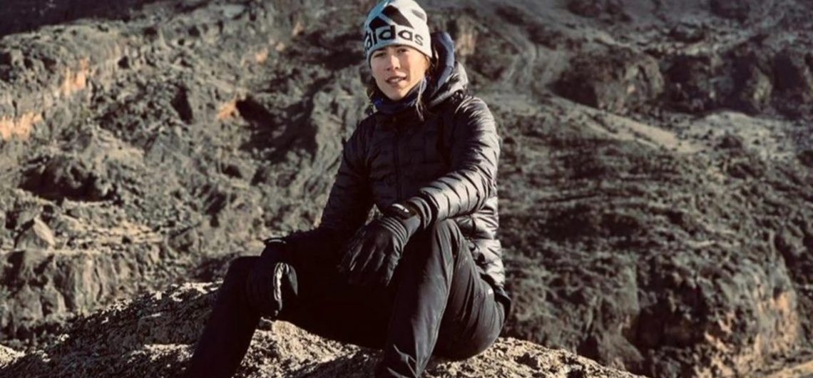 Muguruza climbs Kilimanjaro