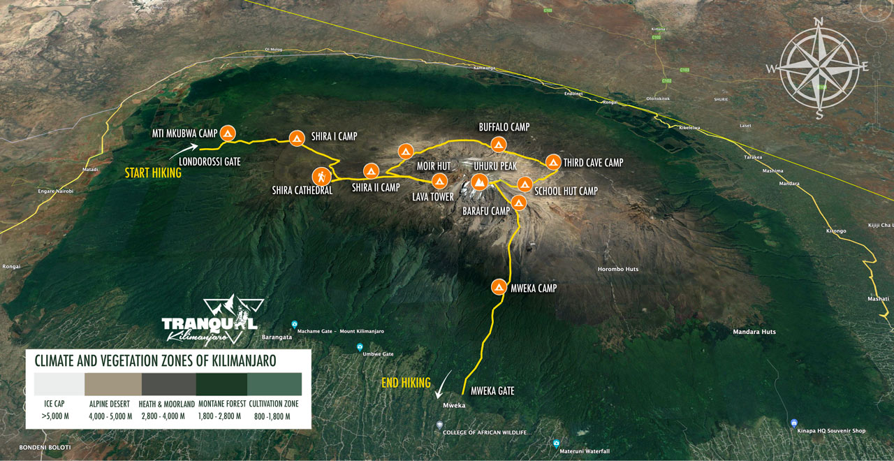 9 Days Northern Circuit Route