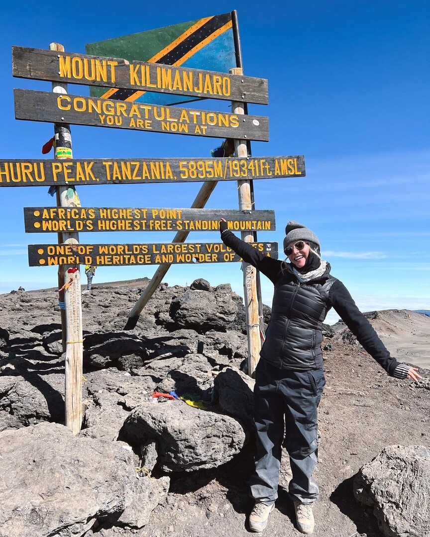 Penny climbs Kilimanjaro
