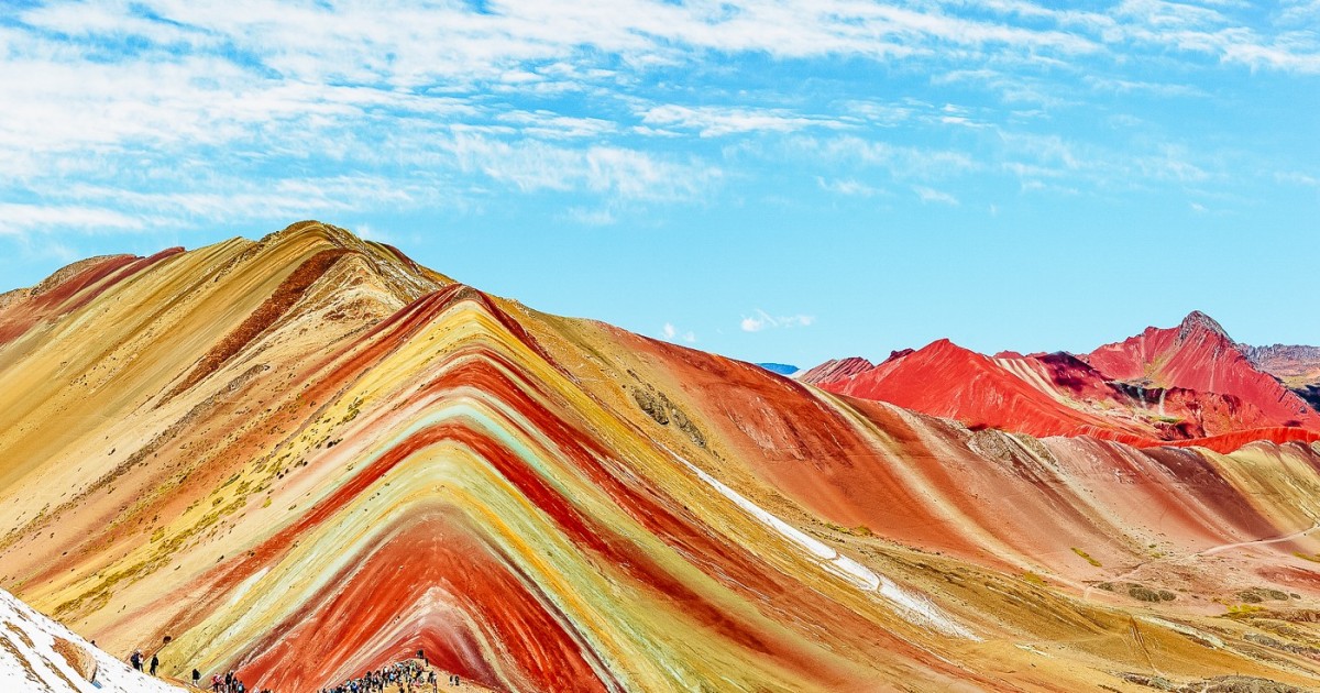 Pride of Rainbow Mountains in Peru and China, nature's palette of