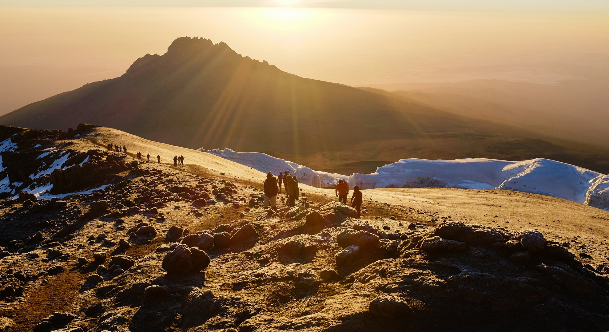 Sunrise at Stella point, Mount Kilimanjaro