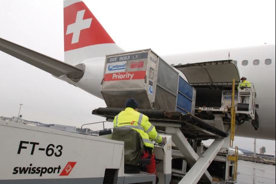 Swissport handling cargo at Kilimanjaro International Airport