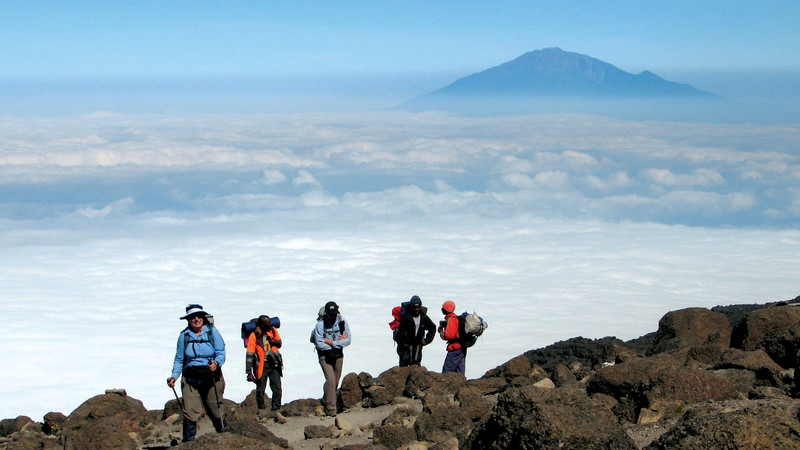 uhuru Peak, highest point on kilimanjaro
