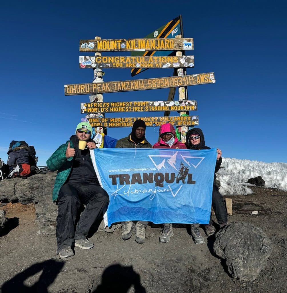 Reaching Uhuru Peak via Marangu Route