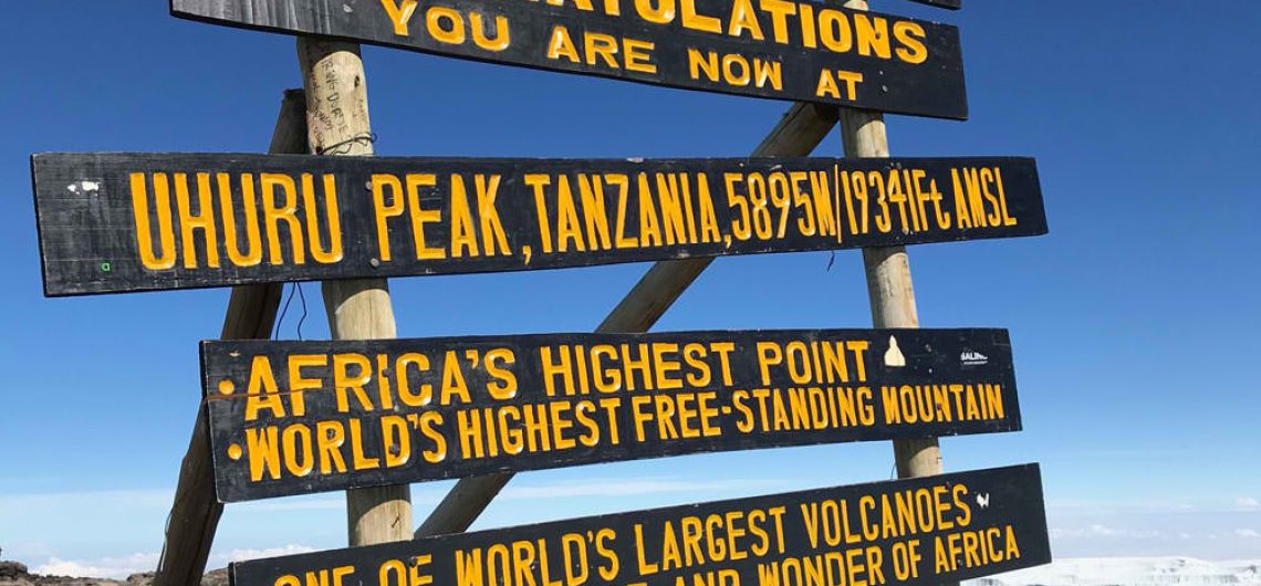 Uhuru Peak Poster on Kilimanjaro